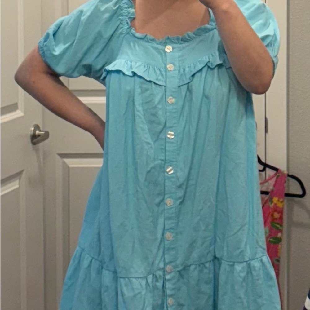 Stoney Clover Lane Blue Tiered Ruffled Sundress